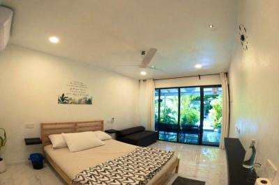 large and comfortable bedrooms with extra sofa beds.(garden view)