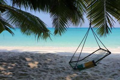 Relaxing on the beach